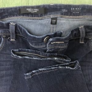 Simply Vera Skinny Jeans Dark Denim sz 18w